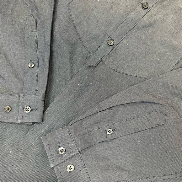 H&M Men’s button up long sleeve shirt Sz M - Picture 5 of 9